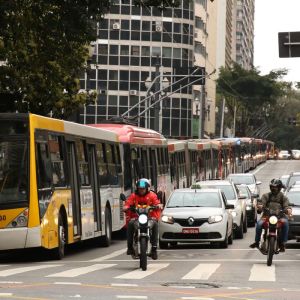 Foto de avenida em São Paulo representa o que abre e fecha em 12 de outubro