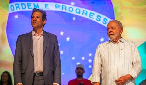 Fernando Haddad e Lula (PT) em campanha - Foto: Diogo Zacarias