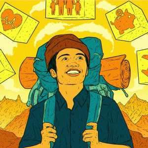 Ilustração do artista Marcos de Lima sobre o conceito de Seguro de Vida