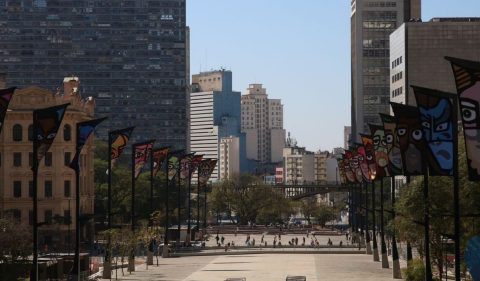 Vale do Anhangabaú, em São Paulo. Foto: Rovena Rosa/Agência Brasil