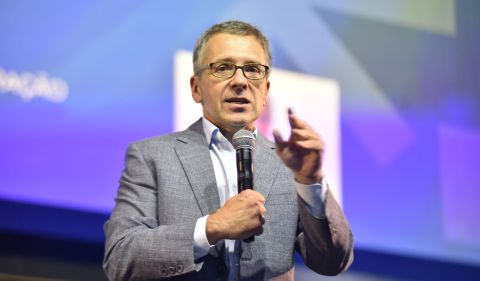 Ian Bremmer: cientista político norte-americano, presidente e fundador da consultoria de risco político Eurasia. Foto: Febraban Tech 2023/Divulgação