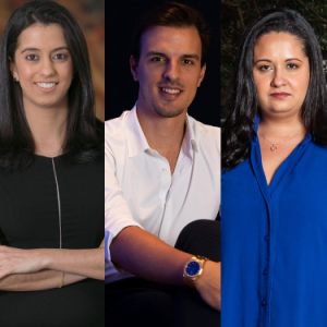 Mercado de Fundos Imobiliários: evento na Arena B3, mediado pelo jornalista Renato Jakitas, reúne Larissa Nappo (Itaú BBA), Gabriel Navarro (influencer), Eliane Teixeira (Cy Capital) e Beatriz Verri Zam (Tellus)