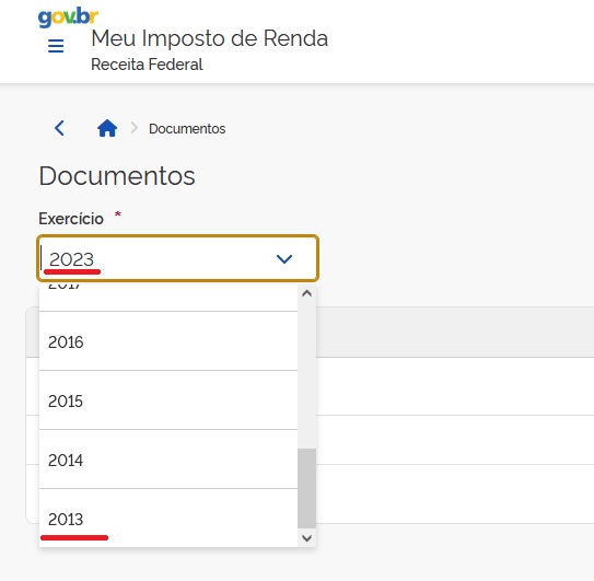 COPIA DECLARAÇÕES IMPOSTO RENDA ANTERIORES ECAC