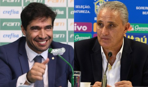 Salário: quem será que está em primeiro lugar e quem está ma segunda colocação: Abel Ferreira, técnico do Palmeiras ou Tite, do Flamengo? - Foto: Cesar Greco/Palmeiras e Wikimedia Commons