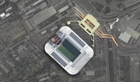 Projeto do novo estádio do Flamengo. Foto: Divulgação
