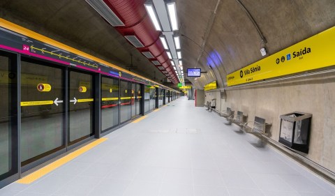 Estação da Linha 4 do Metrô de São Paulo, administrada pela concessionária Via Quatro. Foto: Divulgação/Governo de São Paulo