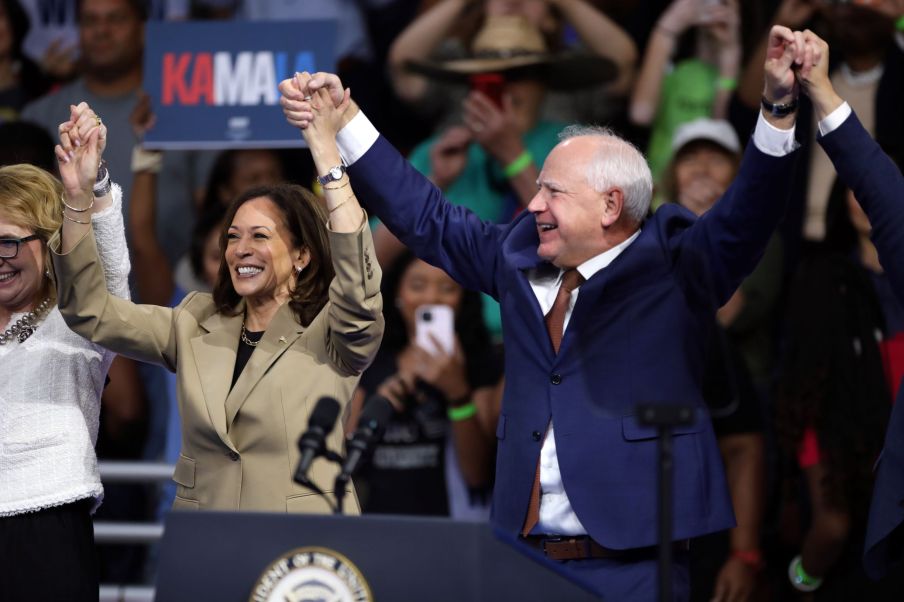 kamala harris, tim walz, eleições 2024, estados unidos, eua, partido democrata