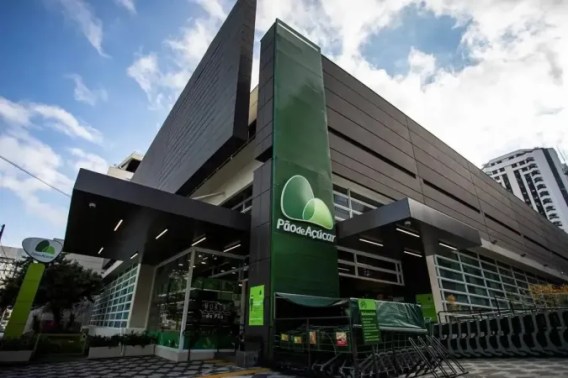 Foto de uma loja do Grupo Pão de Açúcar, que liderou as ações em alta no Ibovespa em 02/10/2024